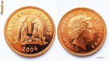 FALKLAND ISLANDS 1 PENNY 2004 UNC EXOTICA ** foto