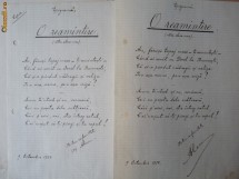 Manuscris interbelic cu epigrame , scrisori versificate , o nuvela foto