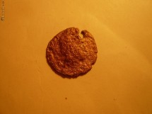 MONEDA ROMANA , BRONZ ,cal.mediocra ,d=1,8cm. foto