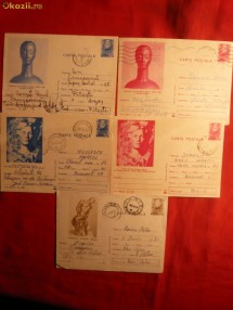 5 Intreguri Postale - SCULPTURA- F.Stork ,  1968- 1973 foto
