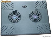 MASUTA MASA  COOLER NOTEBOOK CU 2 VENTILATOARE , SUPORT COOLER LAPTOP foto