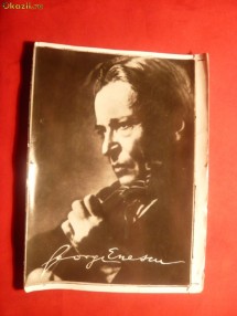 Fotografie cu George Enescu cu autograf foto