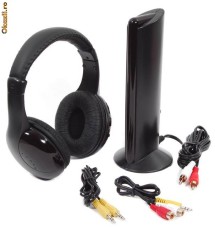 Casti Wireless 5 in 1 cu microfon si radio FM incorporat - Garantie - Livrarea Gratuita foto