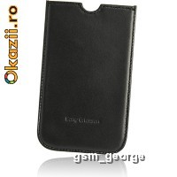 HUSA SONY ERICSSON XPERIA ARC XPERIA ARC S ORIGINALA DIN PIELE CULOARE NEAGRA MODEL SLIM SI ALTE ACCESORII ORIGINALE SONY ERICSSON+transport gratuit foto