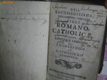 Vand cartea veche. Otia Bachmeyeiana Documenta Veritatis Fidei Romano-Catholicae Forma Colloquii foto