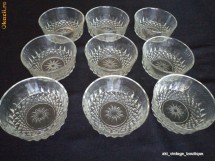 Set boluri cristalit turnat vechi, anii '70 foto