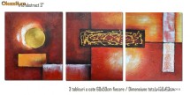 TRIO ABSTRACT 3 - tablou modern 3 piese triptic  - 150x60cm foto
