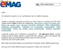 VAND VOUCHER EMAG -924 LEI    ----SUPER OFERTA foto