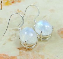 CERCEI  MOONSTONE -ARGINT 925-PROMOTIE DE PRIMAVARA foto