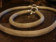 SET ARGINT 925 - COLIER SI BRATARA - DEOSEBIT !!!! foto