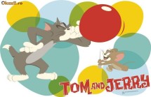 Napron 29x44cm TOM and JERRY CAKE foto