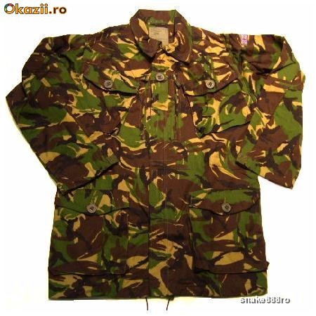 vanatoare pescuit -VESTON/JACHETA CAMUFLAJ ARMATA ENGLEZA foto mare