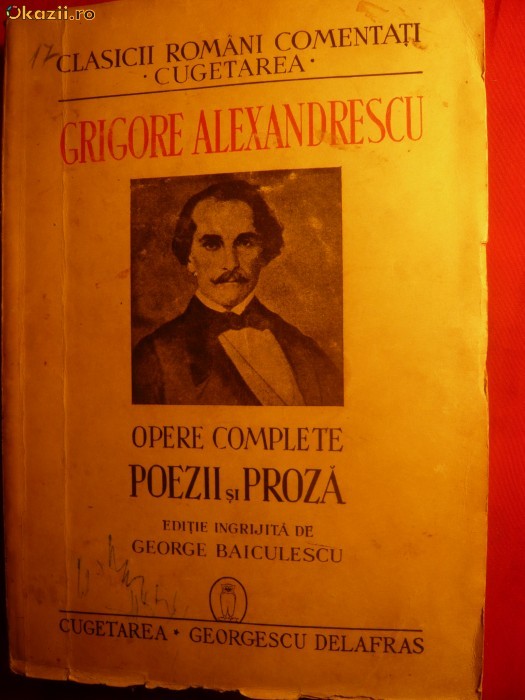 GRIGORE ALEXANDRESCU- OPERE COMPLETE - 1940 foto mare