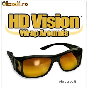 Ochelari de Condus Noaptea si pe Ceata cu Protectie UV 100% foto mare