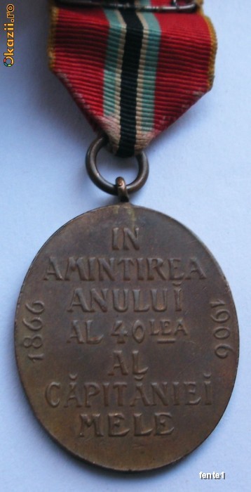 Carol I - In Amintirea Anului 40 al Capitaniei Mele 1866 - 1906 foto mare