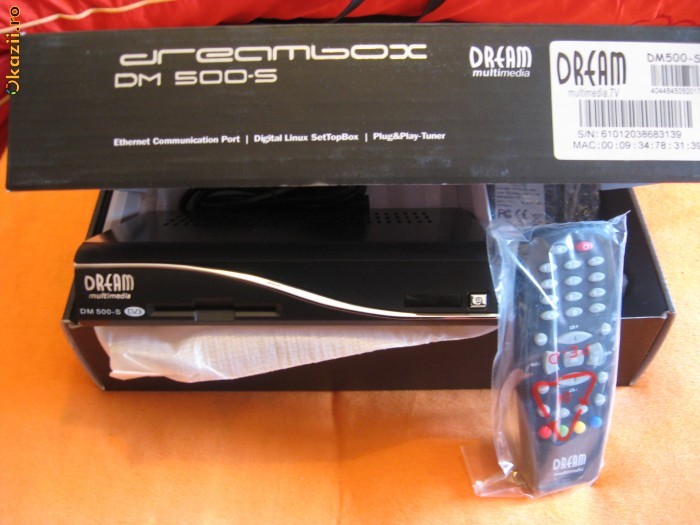 ALL BLACK !!! dreambox dm 500s model 2011 ULTIMA REV foto mare