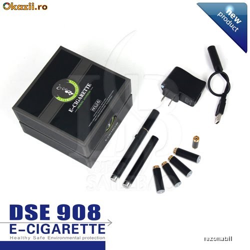 Tigare electronica Sailebao DSE908 2 acumulatori 550mAh, 5 cartomizoare. Format de tigara foto mare