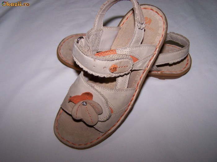 IMPECABILE! Sandale piele ELEFANTEN, EUR 32(lungime brant 21,5 cm) foto mare
