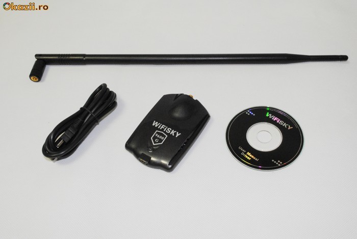 placa retea fara fir wireless de mare putere 10 dbi 1500 mw IASI foto mare