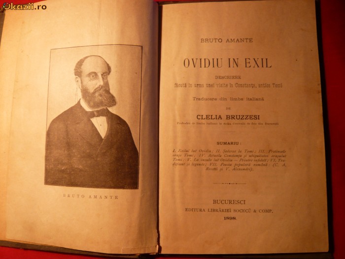 Bruto Amante -Ovidiu in Exil -ed.1898 foto mare