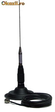 Antena CB pentru statie radio PNI-ML145, cu magnet de 145 mm inclus foto mare