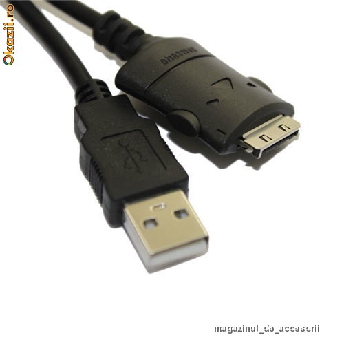 Cablu de date Incarcator USB Samsung SUC-C2 Digimax i5 i6 i7 i50 i70 i85 L85 L7 L74WIDE L55W U-CA / IRIVER E10 U10 Clix Gen1 YP-K3 YP-K5 YP-P2 YP-S5 foto mare
