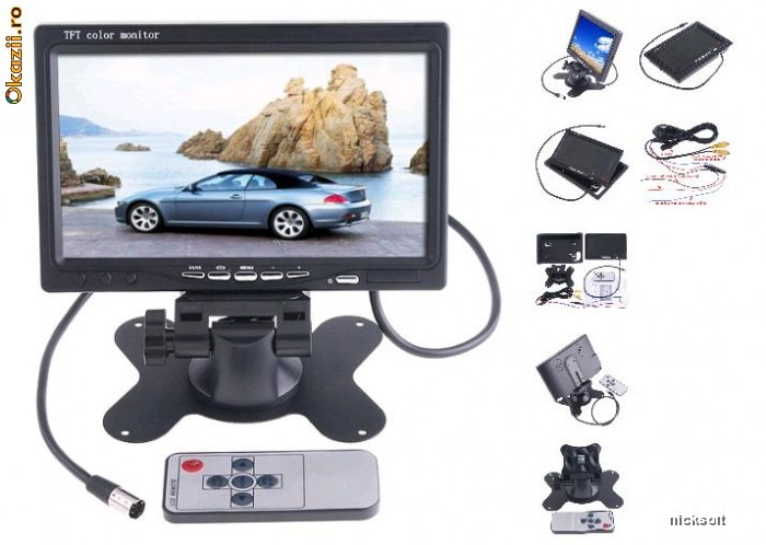 Monitor 7 inch - LCD Auto foto mare