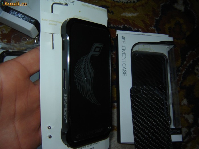 Bumper case aluminiu iPhone 4G sau 4S BLADE Tiger sau Vapor elements, sigilate, LICHIDARE! foto mare