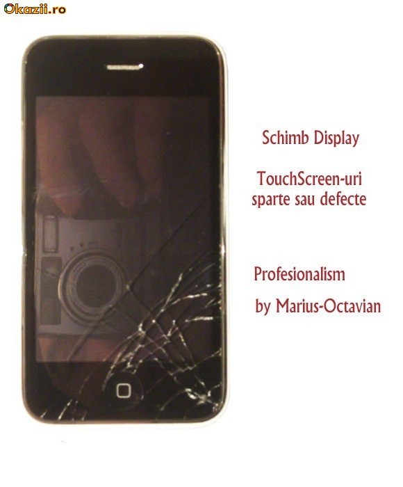 Schimb TOUCH iPhone 4S 4 3GS 3G !! Schimb GEAM / ECRAN / DISPLAY iPhone 4 4s 3G 3GS foto mare