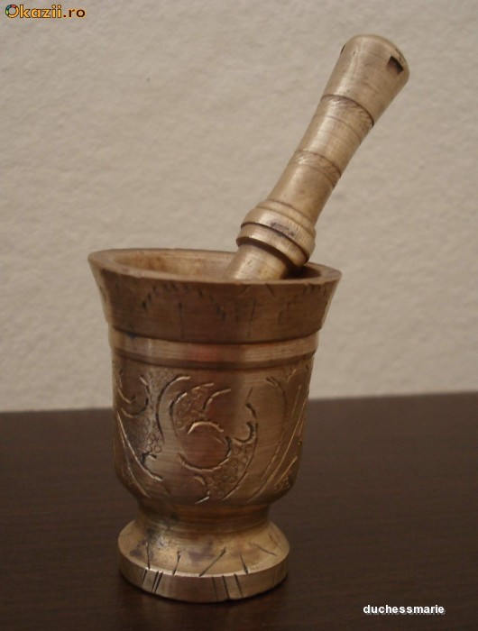 Mojar bronz,  foarte vechi, marcat foto mare