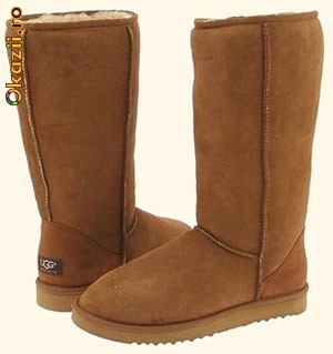 CIZME UGG AUSTRALIA CLASSIC TALL CHESNUT foto mare