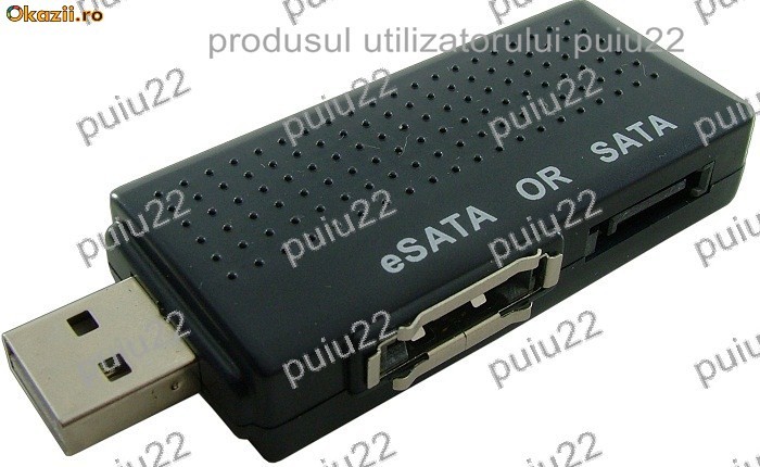 Adaptor, USB-SATA si eSATA, USB-eSATA-4179 foto mare