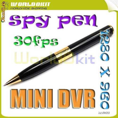 CAMERA SPION IN FORMA DE STILOU / PIX / 1280x960 HD MINI DVR /30 FPS/s FRAME RATE  ( NOUA ) foto mare