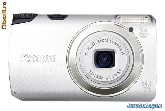CAMERE FOTO DIGITALE CANON A3200 IS SILVER !! SIGILATE !! 349 RON !! foto mare