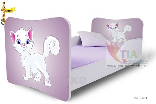 Pachet pat si saltea JUNIOR , 80 x 160 cm NOU , modele variate foto mare