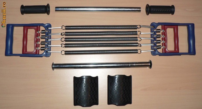 Extensor multifunctional cu flexor palmar si manere suplimentare pentru o gama larga de exercitii foto mare