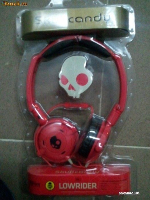 CASTI SKULLCANDY (IPHONE,IPOD,IPAD,SAMSUNG,ETC) foto mare