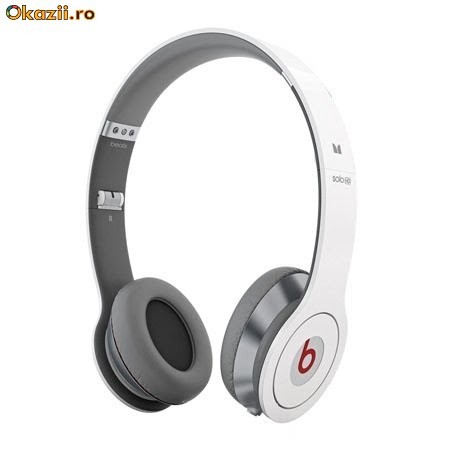 Casti Monster Beats by Dr. Dre SOLO HD Albe Profesionale - Garantie foto mare