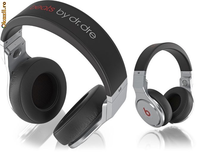 Casti Monster Beats by Dr. Dre PRO Negre Profesionale - Garantie foto mare