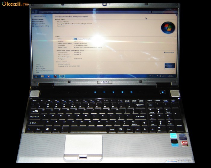 VAND LAPTOP MSI EX620(GEANTA CADOU!) foto mare