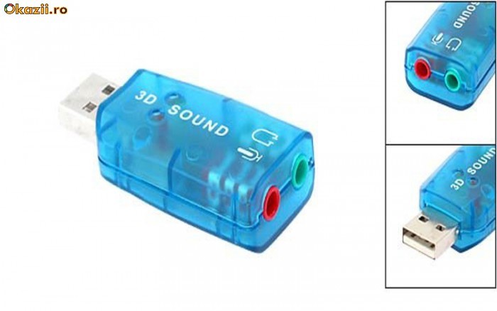 Placa de sunet pe USB foto mare