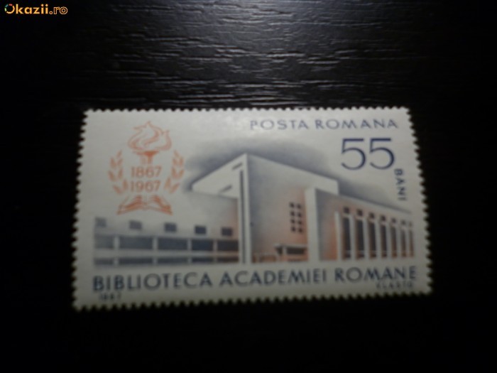 Romania LP 656 , Centenarul bibliotecii academiei 1967 , MNH/** foto mare