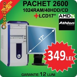 ATHLON2600+/1024RAM/40GHDD/CD/+MONITOR LCD 17 -349 lei foto mare