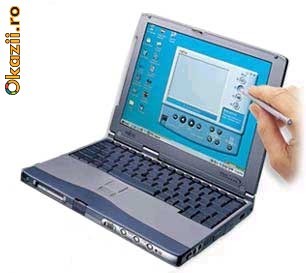Fujitsu Siemens LifeBook B Series, Intel Pentium III 800Mhz 256Mb 30GB LAN Display 10,4 ATI Rage Video, 2xUSB, PORT SERIAL, Licenta Windows XP foto mare