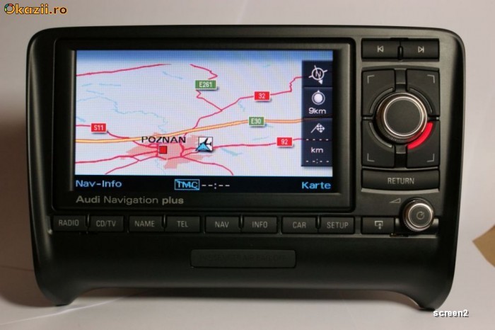 NAVIGATIE AUDI TT RNS-E MODEL 2010-2011 foto mare