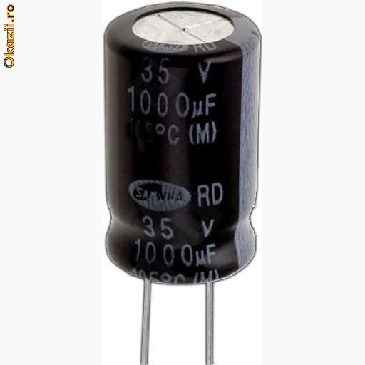 CONDENSATOR ELECTROLITIC, 100 UF/ 160 V foto mare