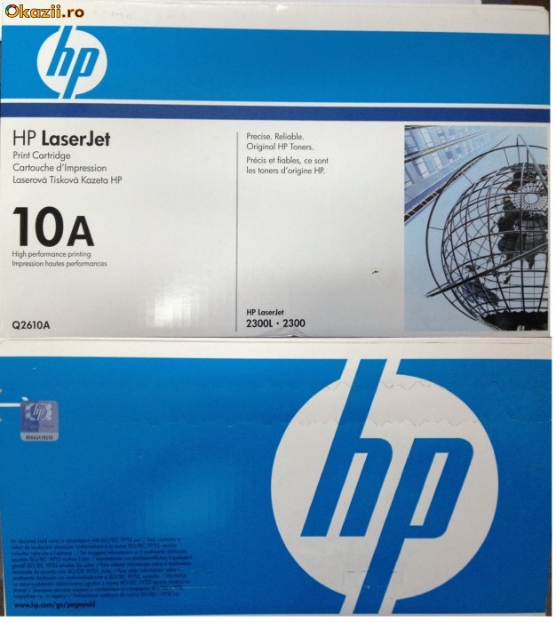 CARTUS TONER HP Q2610A ORIGINAL, SIGILAT foto mare