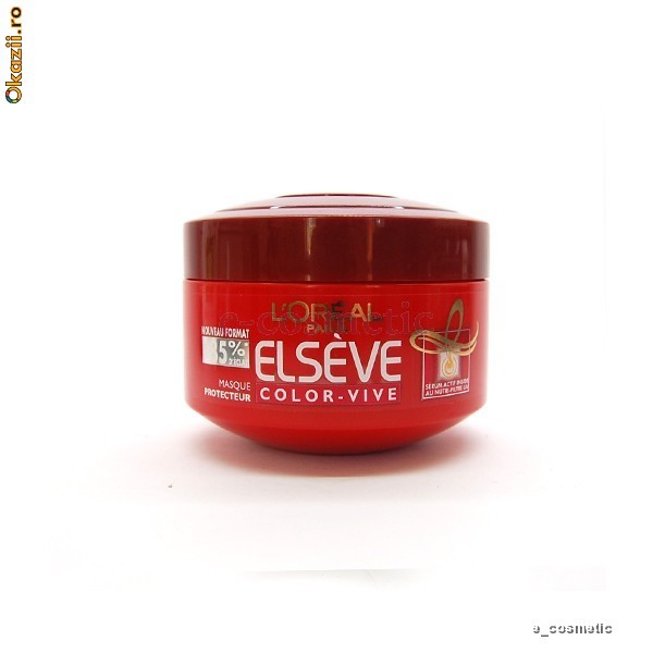 Masca protectoare pentru  par colorat L'oreal Elseve Color-Vive 300ml foto mare