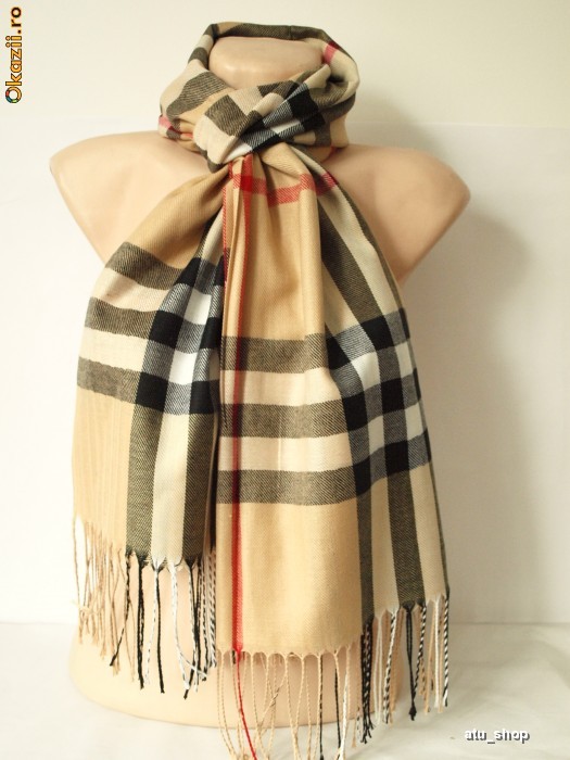 Esarfa UNISEX  BURBERRY  ( sal fular caciula bandana coltar bati foto mare