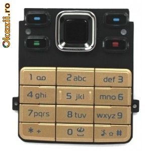 Tastatura Nokia 6300 gold foto mare